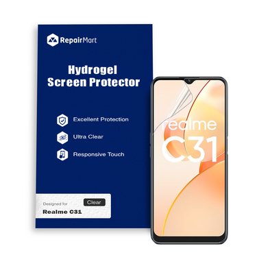 Realme C31 Compatible Premium Hydrogel Screen Protector With Full Coverage Ultra HD